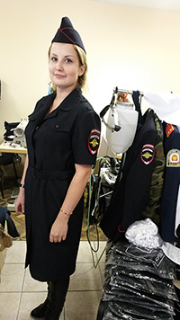 Платье мвд Полиции женское с коротким рукавом для сотрудников